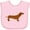 AD-Pink, variant on Inktastic Dachshund Boys or Girls Baby Bib