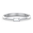 thumbnail image 1 of East-West Stackable Baguette Ring in Sterling Silver, 1 of 3