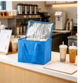 thumbnail image 5 of Large Insulated Bags - Reusable Cooler Bag, Durable Zipper, Collapsible Tote Bag for Work Picnics and Travel Outdoor Activities, 5 of 6