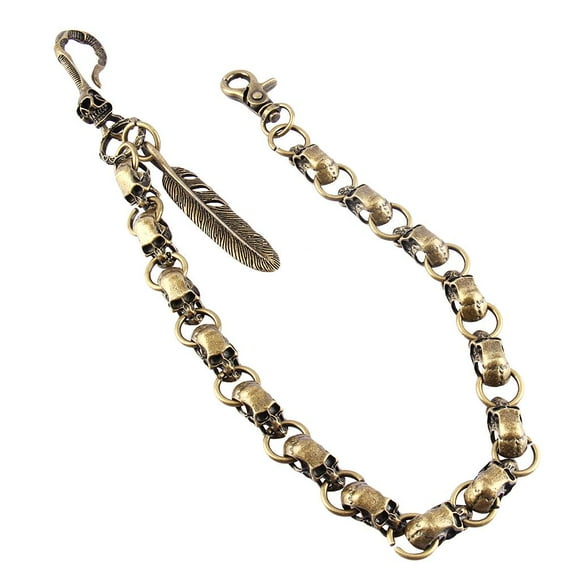 Esquirla Hip Hop Chain Alloy Jewelry Trousers Wallet Pants Antique Bronze