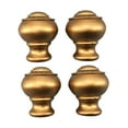 thumbnail image 1 of Luzkey 4 Pcs Embouts de Tringle à Rideaux Embouts de Remplacement Accessoires Résistants à l'Usure Embouts de Tringle Têtes Décoratives pour Salon Or, 1 of 8