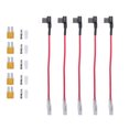 thumbnail image 1 of Unique Bargains 5 Set Universal Car Fuse Tap and Circuit Adapters 12V with 5A Blade Type Fuses, 1 of 8