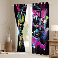 thumbnail image 3 of Manfei Cartoon Game Console Blackout Curtains Set of 2 (52x84 Each) for Kid, Street Graffiti Artwork Window Curtains, Modern Gaming Gamer Curtains and Drapes, Curtains Blackout Home Decor, 3 of 6