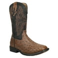 thumbnail image 2 of Roper Boys Jed Ostrich Square Toe Cowboy   Mid Calf Boots, 2 of 5
