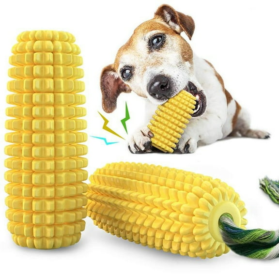 Almost Indestructible Dog Chew Toy for Aggressive Chewers, Corn Zigzag Shape