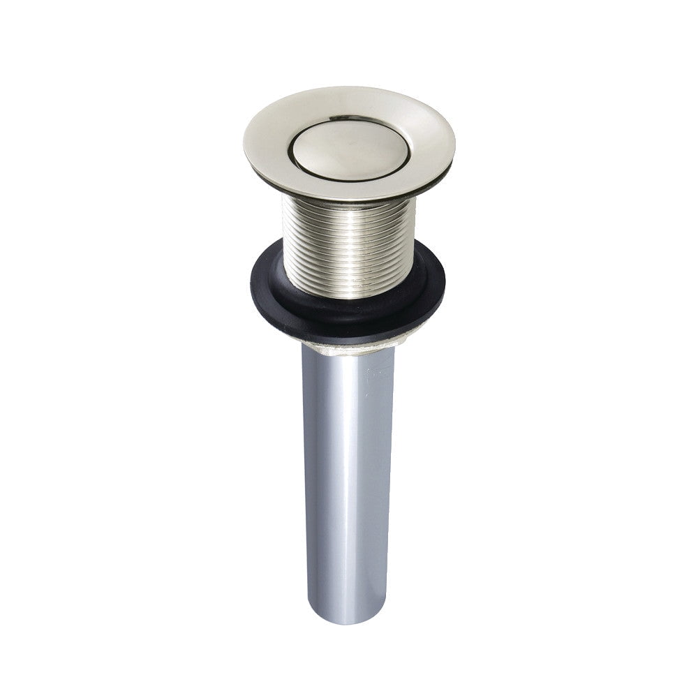 Bathroom Sink Push Pop-Up Drain without Overflow, 1-1/4" Pipe Dia., Brass EV8000MB