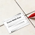 10pcs Plastic Concrete Crack Width Ruler Gloss Clear Multi-Function ...