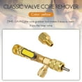 thumbnail image 2 of R410A R22 Valve Core Remover Installer Tool with Dual Size SAE 1/4 & 5/16 Port for R404A R407C R134A R12 R32 HVAC System, 2 of 8