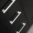thumbnail image 2 of Design Element London 78" Double Sink Bathroom Vanity Set in Espresso with Carrara Marble Countertop, 2 of 6