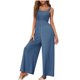 thumbnail image 4 of Monos para mujer sin mangas de talle alto de color sólido elástico busto pantalones rectos mameluco pantalones Pompotops ulkah942608, 4 of 8