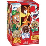 General Mills Lucky Charms, Cocoa Puffs and Trix Cereal Variety Pack, 3 pk.