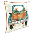 thumbnail image 6 of Mainstays Fall Pumpkin Truck Reversible Outdoor Throw Pillow, 16", Cream Novelty and Orange Solid, 6 of 11