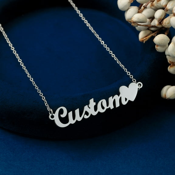 Custom Name Necklace Personalized Heart Choker Stainless Steel Choker For Women Men Customized Jewelry Christmas Gift