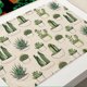 thumbnail image 2 of Mantel individual con estampado de cactus, resistente al calor y lavable, elegante, para proteger la mesa, los cuencos y las tazas (n.° 1), 2 of 3