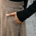 thumbnail image 5 of QHFBli Women Winter Skirt,Aline Long Fall Skirt with Pockets and High Elastic Wasit, 5 of 8