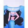 thumbnail image 2 of WIBACKER Girls Nightgowns Pajamas Dress 3D Printed Flutter Sleeve Sleepwear Princess Nightdress for 3-12 Years, 2 of 8