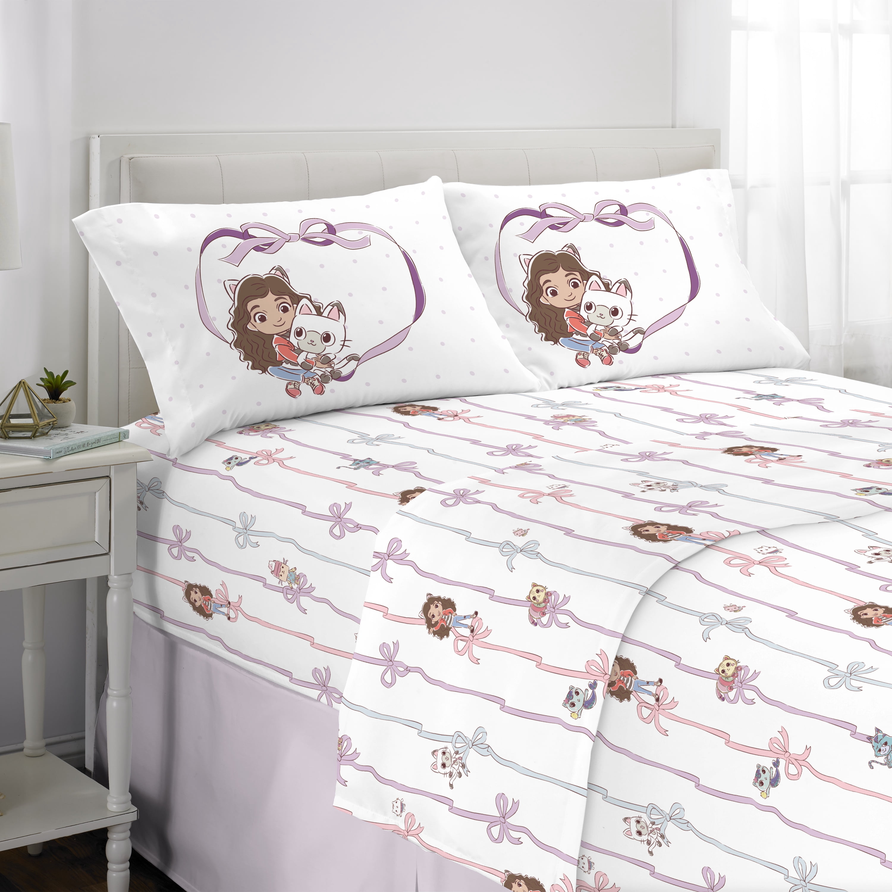 Gabby's Dollhouse Kids 4 Piece Sheet Set, Full