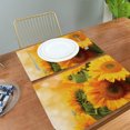thumbnail image 4 of Mantel Individual creativo con aislamiento térmico de girasol, tapete de mesa antideslizante simple y colgante, 4 Uds., 4 of 5