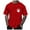 Red_002, variant on Ediodpoh Men's Summer Fashion Canada National Day Partial Printed T Shirt Mens Tops Red_002 L