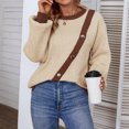 thumbnail image 4 of Tralilbee Women's Drop Shoulder Sweater, 4 of 6
