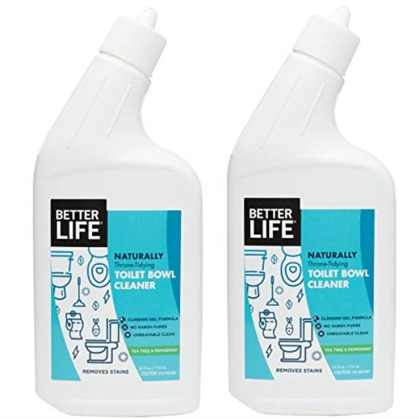 better life natural toilet bowl cleaner, 24 ounce (pack of 2) tea tree