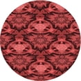 thumbnail image 1 of Ahgly Company Machine Washable Indoor Round Transitional Cranberry Red Area Rugs, 7' Round, 1 of 7