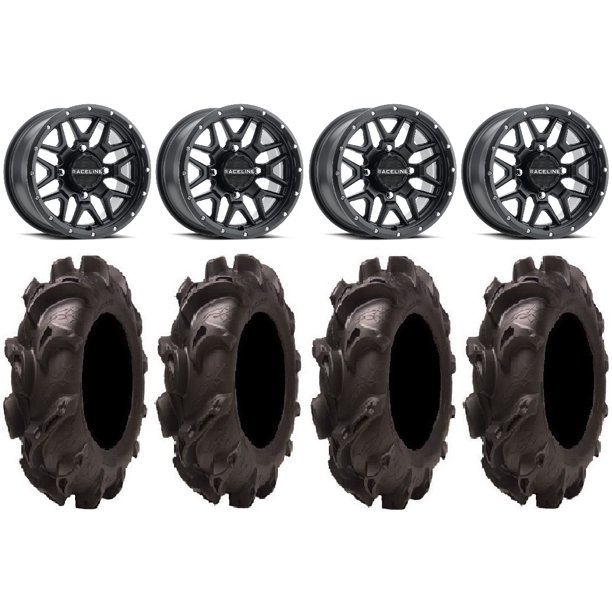 Raceline Krank 14 Black Wheels 32 Mammoth Mayhem Tires Can Am Maverick X3 Honda Pioneer 1000 Talon Walmart Com