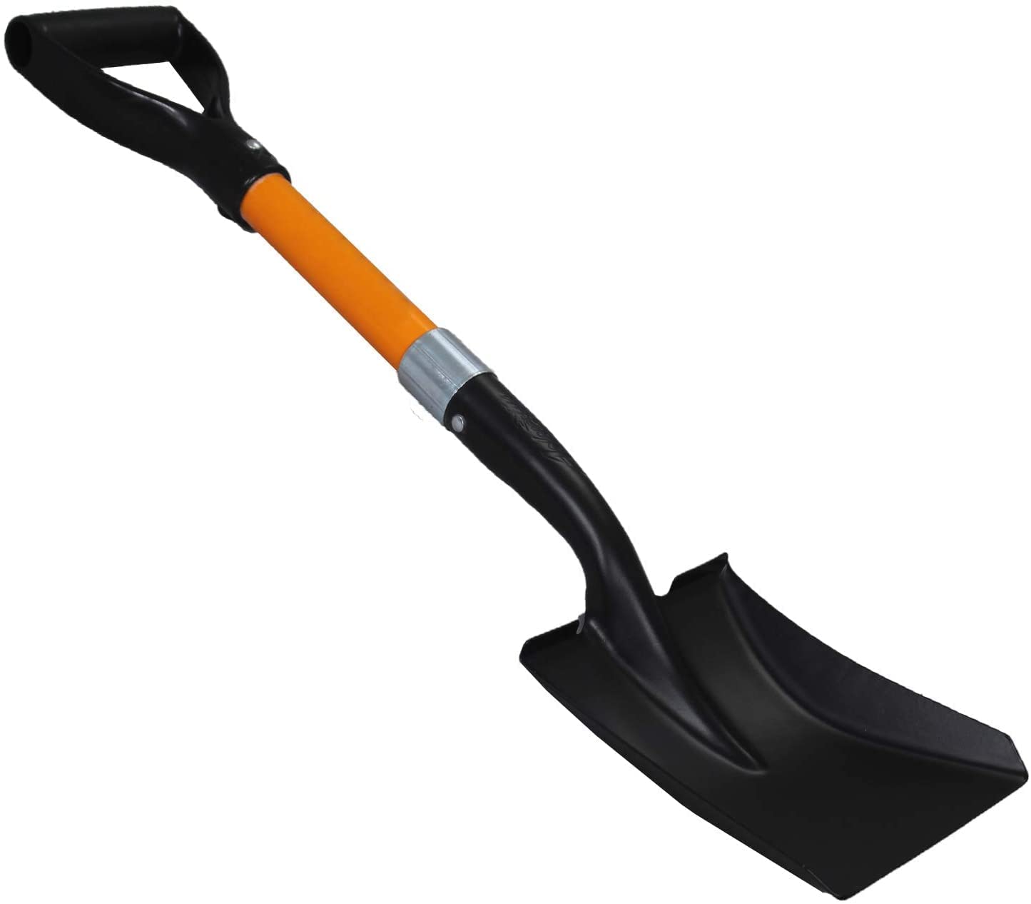 Ashmanonline Heavy Duty Square Shovel 27 inches in Length. Orange Metal  Mini Handle Shovel (2 Pack)