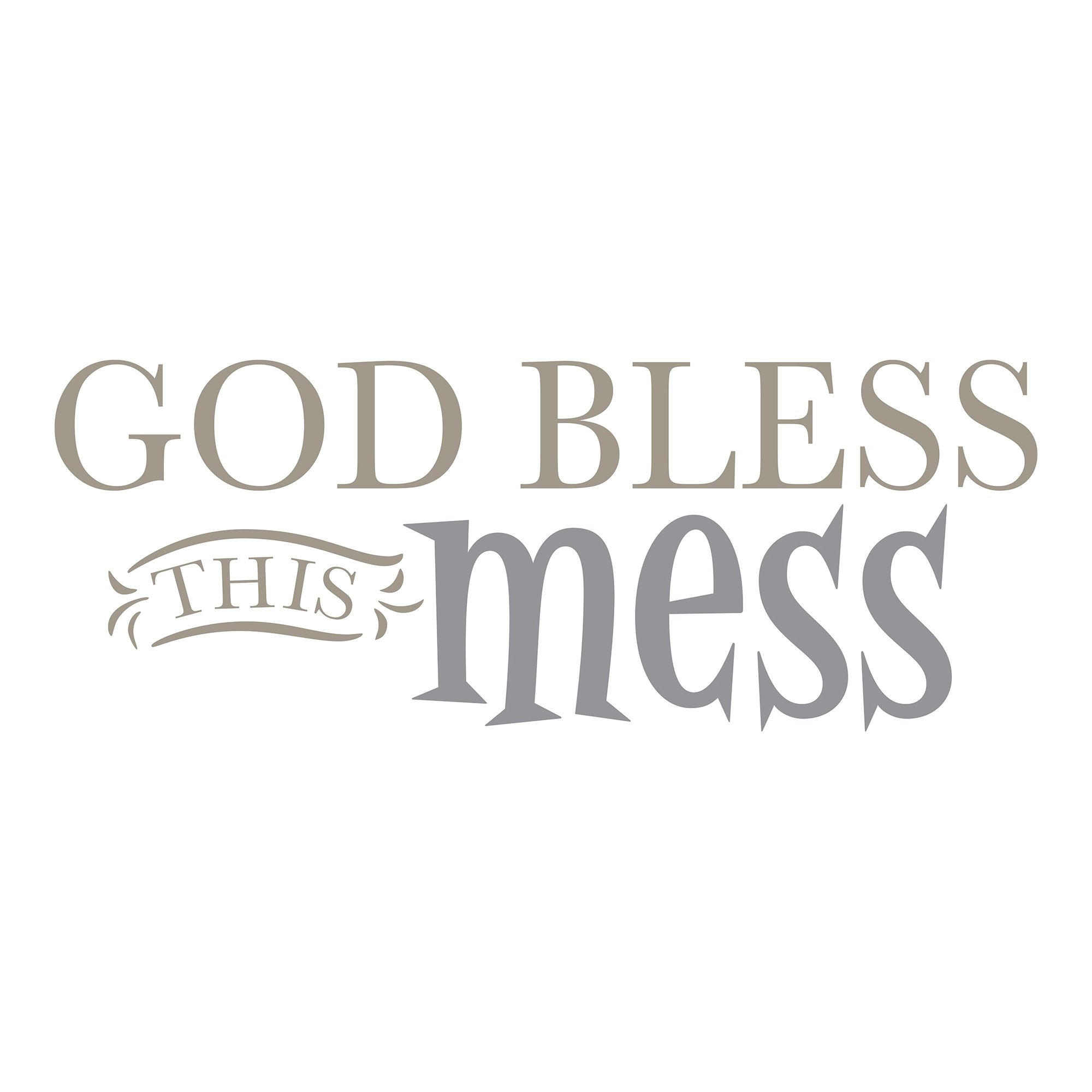 Wallpops God Bless This Mess Wall Quote Walmart Com Walmart Com