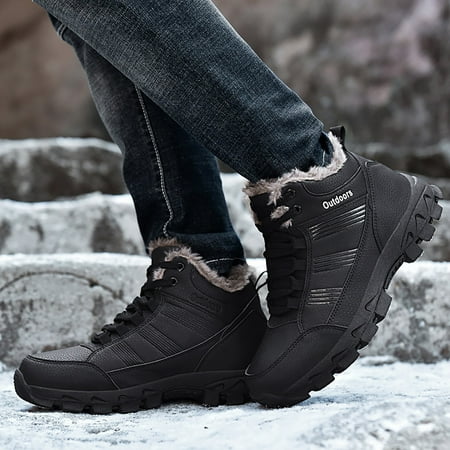 

iLUGU Men Waterproof Hiking Boot Shoes Cotton Short Shoes