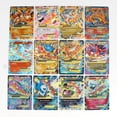 thumbnail image 2 of Tarjeta Pokémon francesa escarlata y violeta, tarjeta rara de cristal de titanio, Charizard EX GX TAG MEGA, tarjeta de batalla de Pokémon, 60/100 Uds., 2 of 5