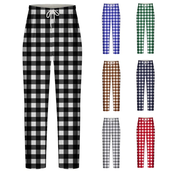Men Casual Printed Straight Leg Elastic Waist Pants, Trousers Joggers Stretchy Breathable Quick Dry Lightweight for Gym Workout Daily Streetwear Athletic Essentials | JASKFLY,Black L