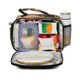 thumbnail image 2 of Insulated Lunch Bag 6L Leak-Proof Lunch Box with Shoulder Strap Multiple Pockets Lunch Tote Vintage-inspired Floral Pattern, 2 of 9