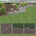 thumbnail image 3 of Aedcbaide Flexible Plastic Lawn Edging 5m Plastic Garden Edging Plastic Lawn Edging Lawn Edging With 15 Securing Nails, 3 of 5
