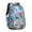 Basset Hound Dog, variant on Bichon Dog Purple Florals Backpack for School,Cute School Bag,Schoolbag with Adjustable Shoulder Straps & Padded Back,16.9 Inch