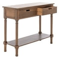 thumbnail image 3 of SAFAVIEH Landers Solid 2 Drawer 1 Shelf Console, Brown, 3 of 7