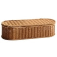 thumbnail image 1 of Cesta de Almacenamiento de Ratán Sintético Bohemio - Caja de Almacenamiento Tejida, para Cubiertos A Prueba de Polvo, Cesta Organizadora para el Hogar y la Cocina L, 1 of 5