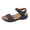 Blue, variant on Rokment Women's Orthopedic Platform Wedges Walking Sandals Summer Fashion Comfortable Leather Arch Support Non Slip Work Dress Sandals for Ladies Beige Size 5.5
