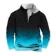 thumbnail image 2 of Sudadera sin capucha para hombre, informal, a la moda, con cuello alto, estampado de calaveras, cremallera, jersey de manga larga, blusa de poliéster para hombre, 2 of 4
