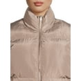 thumbnail image 4 of Liv & Lottie Juniors' Faux Faux Shearling Lined Cropped Puffer Vest, 4 of 5