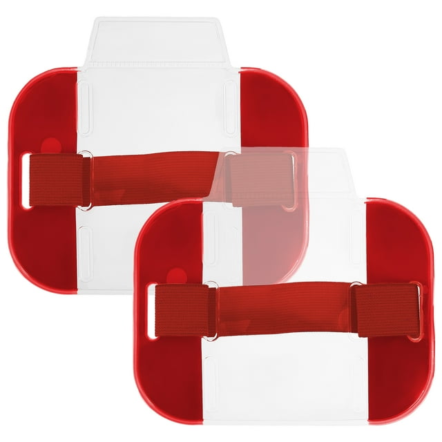 2 Pcs Porte-Badge pour Cartes d'Identité, Rangement pour Badges, Protection des Bras