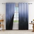 thumbnail image 2 of Aofoto Misty Forest Curtain for Living Room, Ombre Room Darkening Curtains,2 Panels,52 x 84 inches, 2 of 5