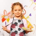 thumbnail image 3 of Pioneer Flower Floral Print Pattern Kids Aprons for Girls and Boys,Adjustable Neck Strap Toddler Aprons for Kids Cooking Baking, 3 of 7