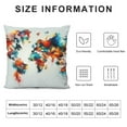 thumbnail image 5 of COMIO Throw Pillow Covers Watercolor World Map Colorful Painting Pillowcase Decor for Room Bed Chair, 5 of 5