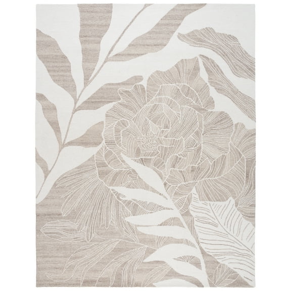 SAFAVIEH Jardin Keeleigh Floral Area Rug, Ivory/Beige, 8' x 10'
