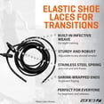thumbnail image 3 of Cordones Elásticos para Zapatillas ZONE3 Negros con Ajuste Reflectante, 3 of 5