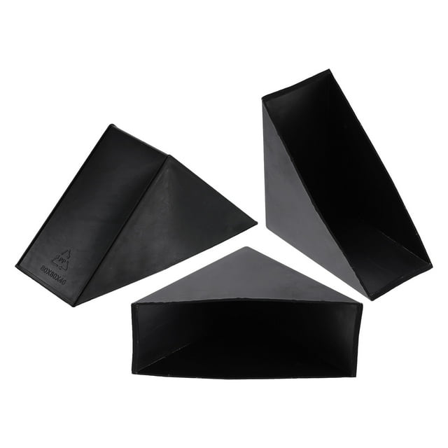 Lot de 4 Protecteurs d'Angle 40x110 mm en Plastique, Protège-Angle Droit, Coussin, Noir