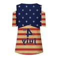 thumbnail image 5 of IROINNID 4th of July T-Shirt For Women Fashion Summer Casual Strapless Blouse Top V-Neck Women Tops Independence Day, 5 of 5