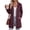 Dark Red, variant on Hoodies for Women Full Zip up Jacket with Pocket Casual Tunic Sweatshirts