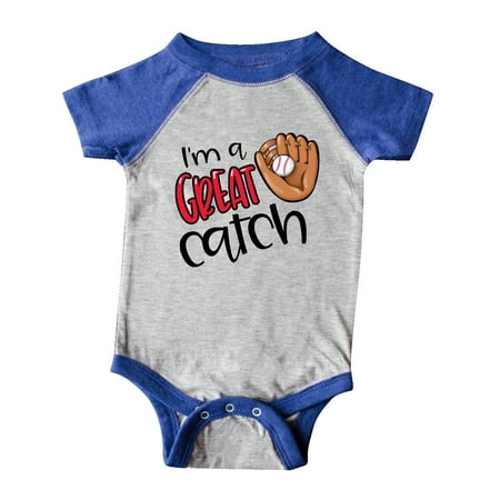 

Inktastic I m a Great Catch Baseball Glove Gift Baby Boy or Baby Girl Bodysuit